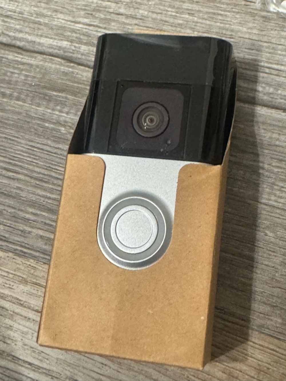 Ring Battery Doorbell Plus in Silver with Blue Accent - Picture 2 of 6
